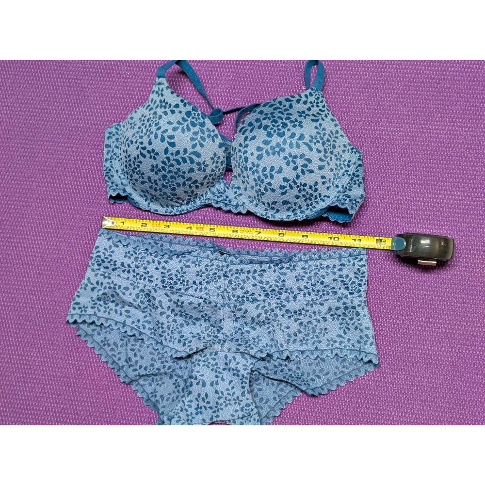 Women's Adore Me Bra and Panty Set XS Blue